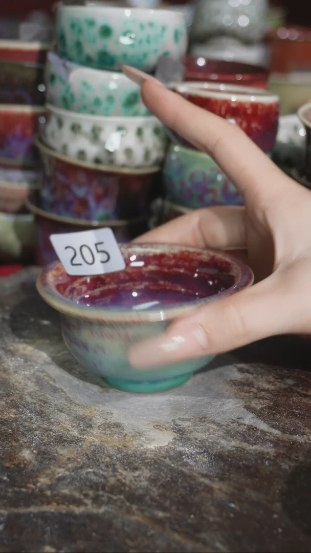 摆件精品窑变钧瓷茶器