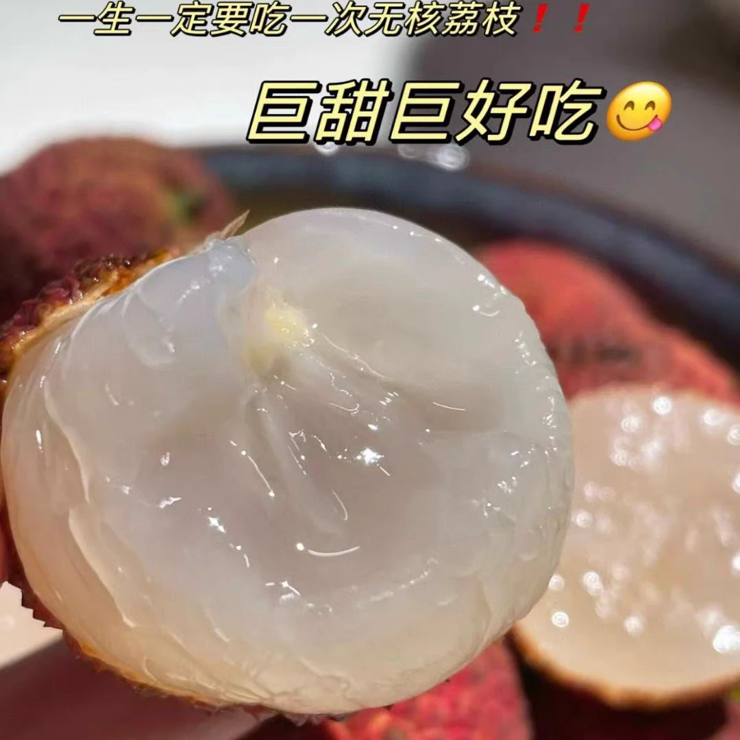 【顺丰空运】正宗海南火山岩无核荔枝现摘下现发