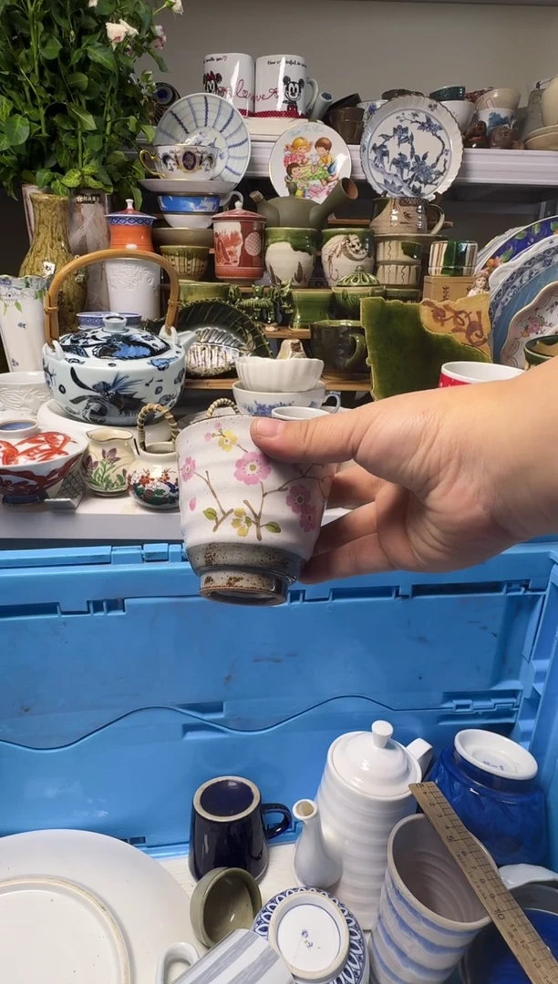 中古瓷器，默认微瑕-粗陶杯
