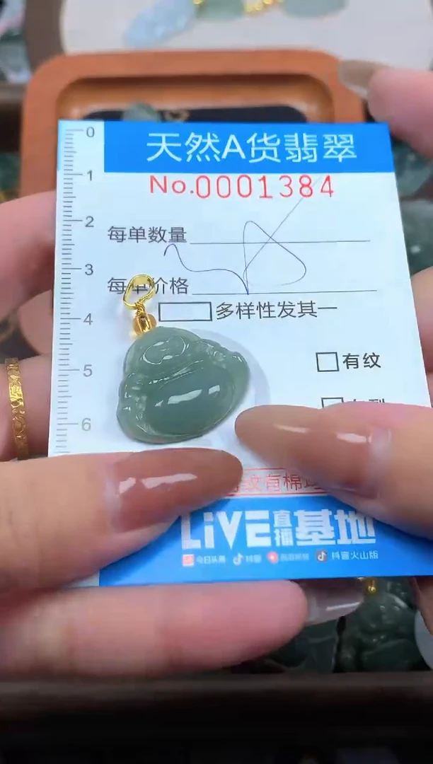 颈饰未镶嵌翡翠净货挂件-1384