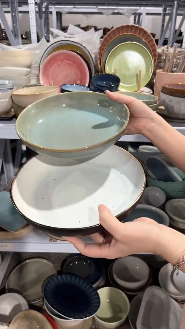 【闪购商品】瓷片外贸尾货瑕疵满20包邮X2 深盘组合