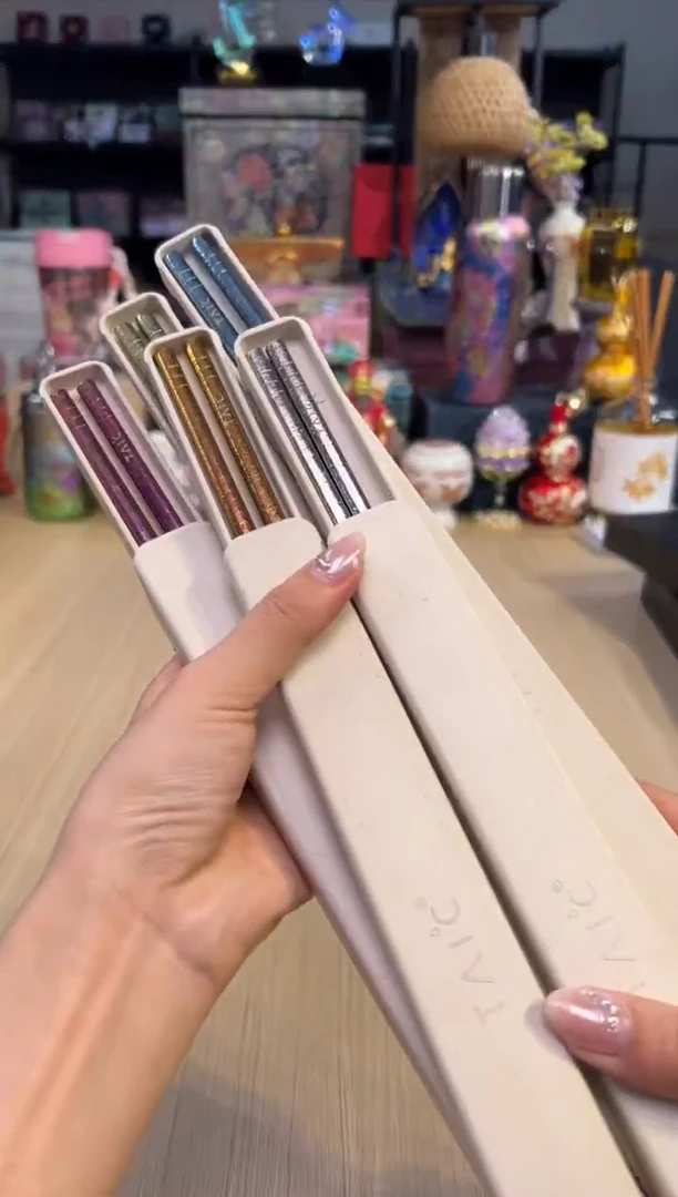 75钛可纯钛筷子（五色）