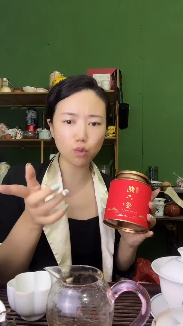 彩总优选单品红罐茉莉六堡茶150g