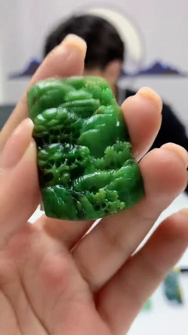 【闪购商品】定制翡翠未镶嵌5145ms-毛货106山水