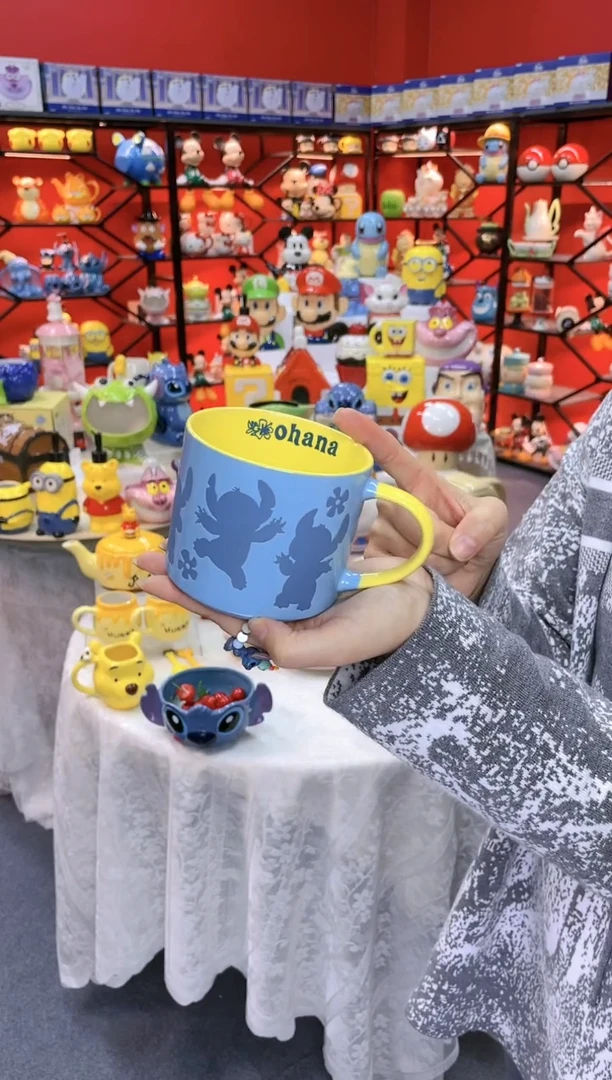 【闪购商品】1@@陶瓷杯史迪仔杯子