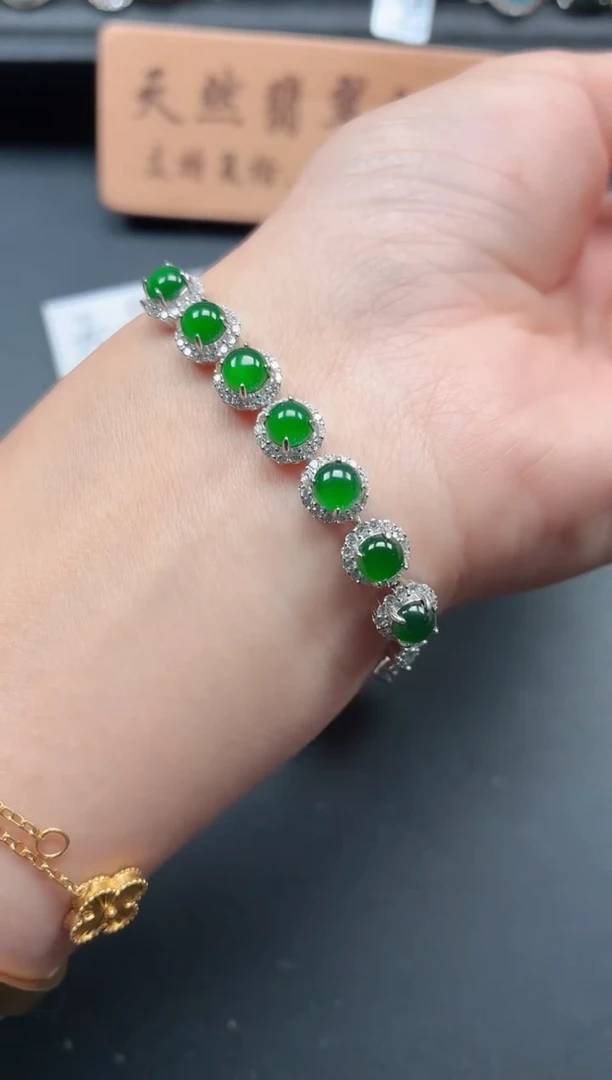 银S925镶嵌戒指翡翠11111111