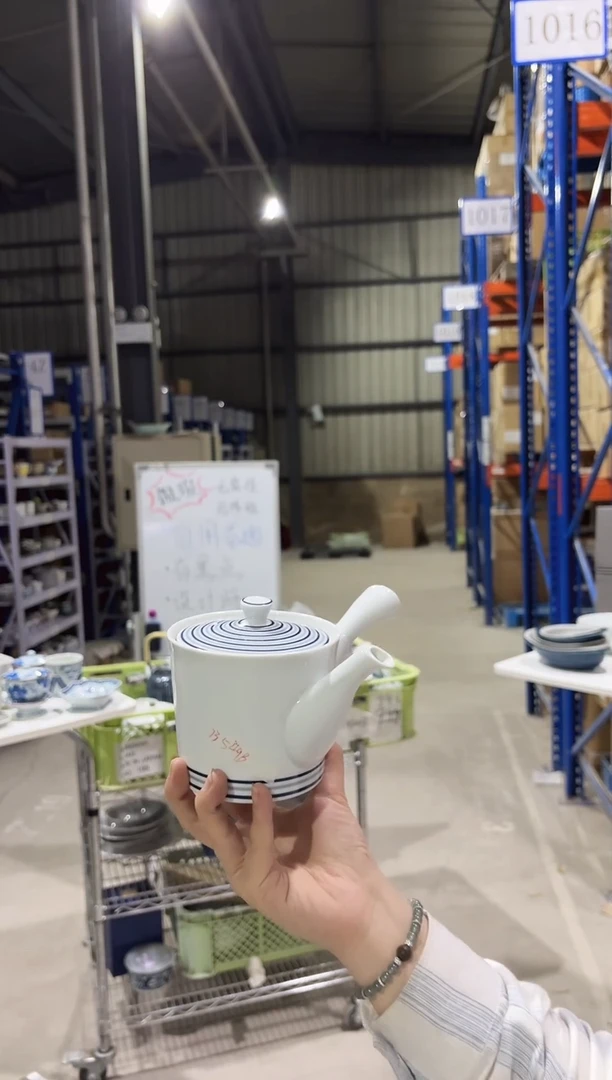 瓷白磁渦 SS中急須白磁渦 SS中急須微瑕