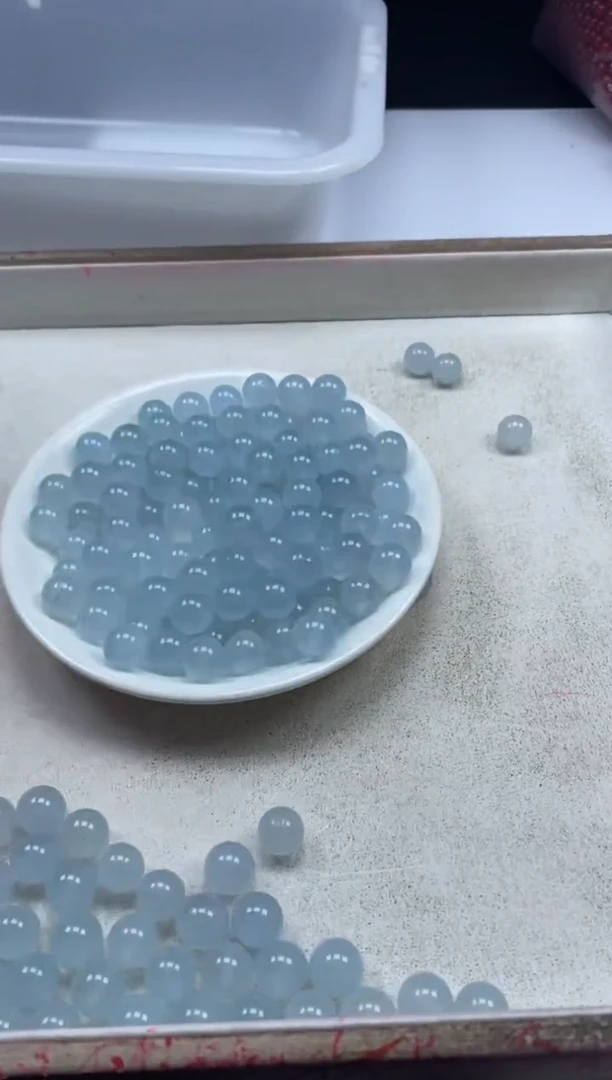 【闪购商品】玛瑙/玉髓颈饰未镶嵌w790冰川蓝玛瑙10mm*20颗