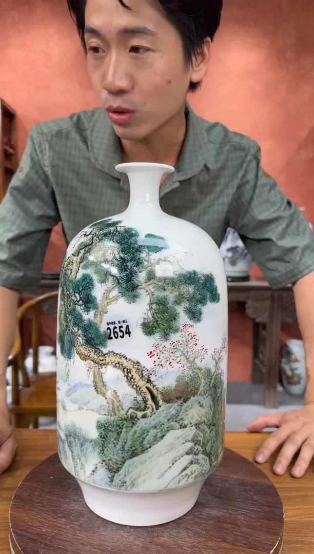 吴义松陶盟手绘陶瓷编码：2654
