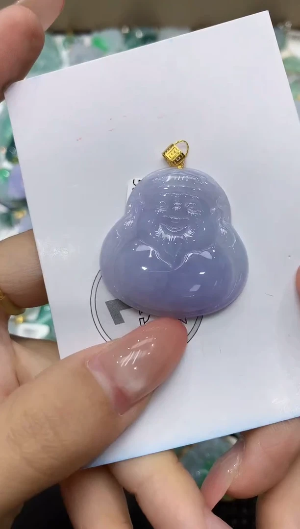 颈饰18K金镶嵌翡翠11111111