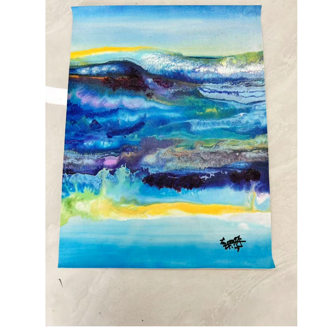 赵燮老师基底肌理油画