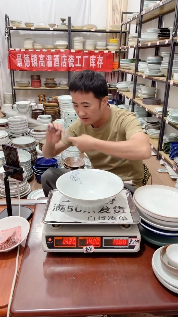 盘239号链接景德镇酒店陶瓷2只库存处理