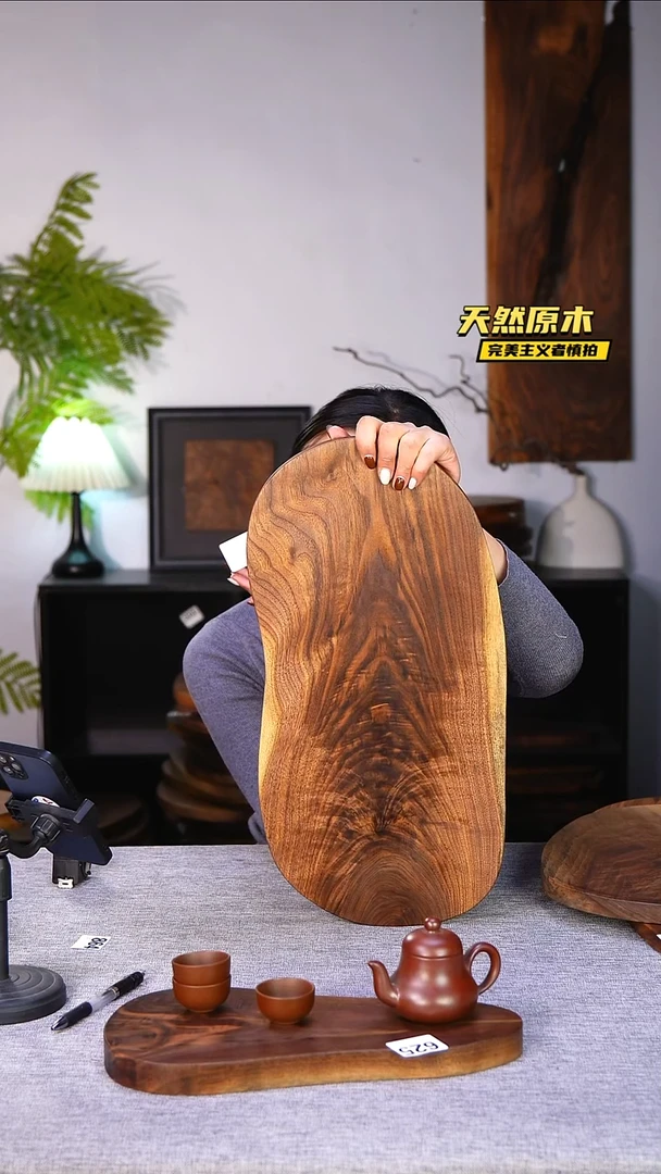 木北美黑胡桃原木.干裂疤结不属于商品质量问题完美主义者慎拍