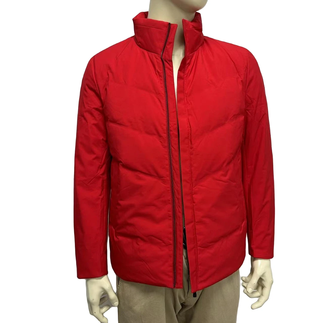 秋冬男士保暖立领防风扣简约轻薄净版ER羽绒服运动