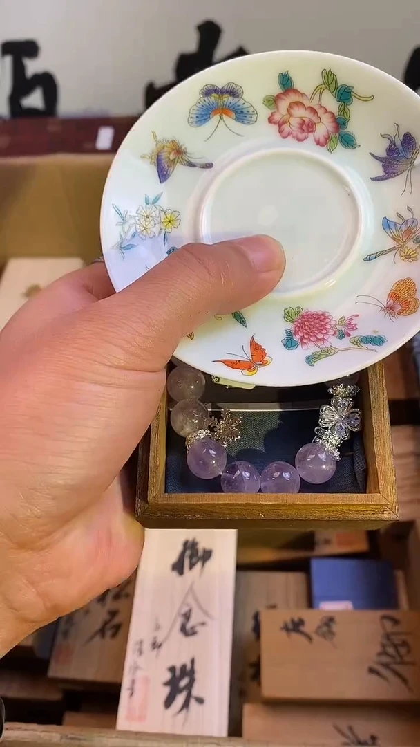 琉璃手工艺品瓷器手串多样性发一
