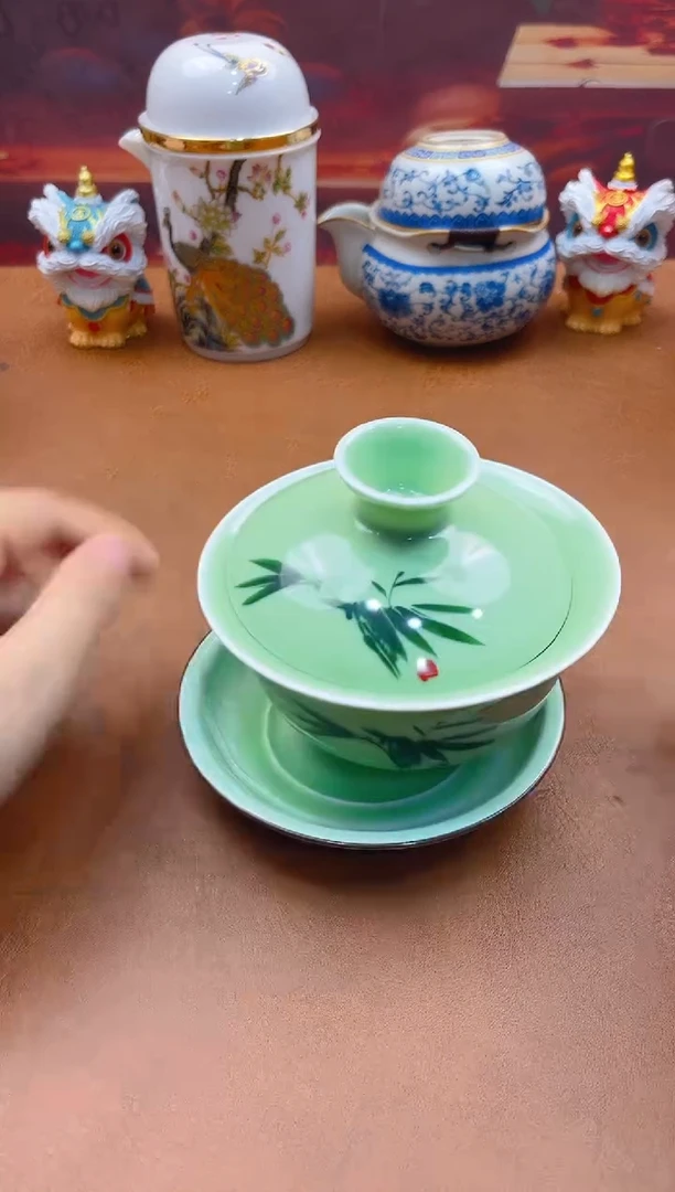 陶瓷茶具摆件旅行套组