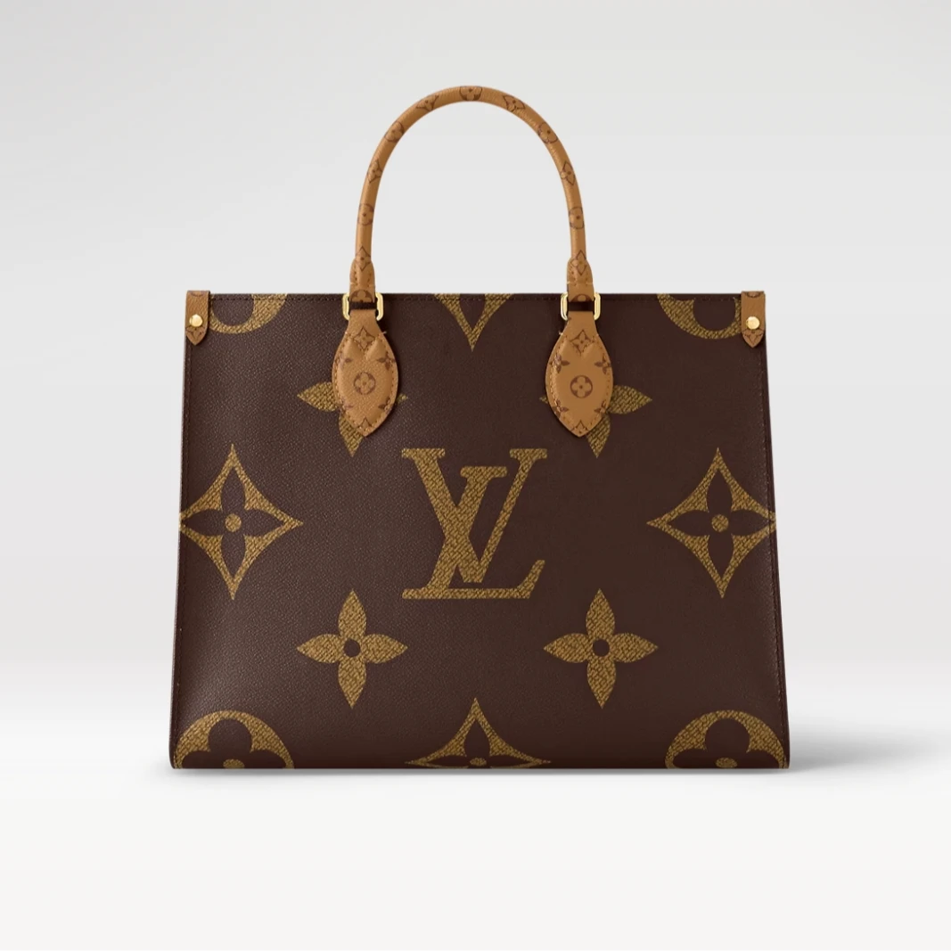 99新 LouisVuitton/路易威登 由由 LV 老花onthego中号丛林托特包
