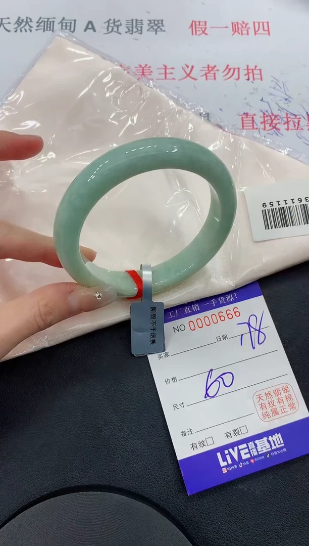 未镶嵌手镯翡翠66翡翠手镯