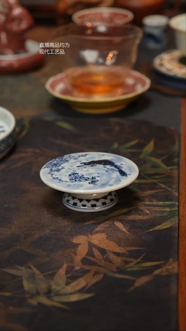 康亭守艺梅花鳜鱼高足盖置