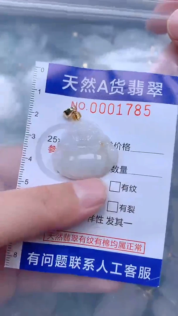 翡翠未镶嵌吊坠(不含链)1
