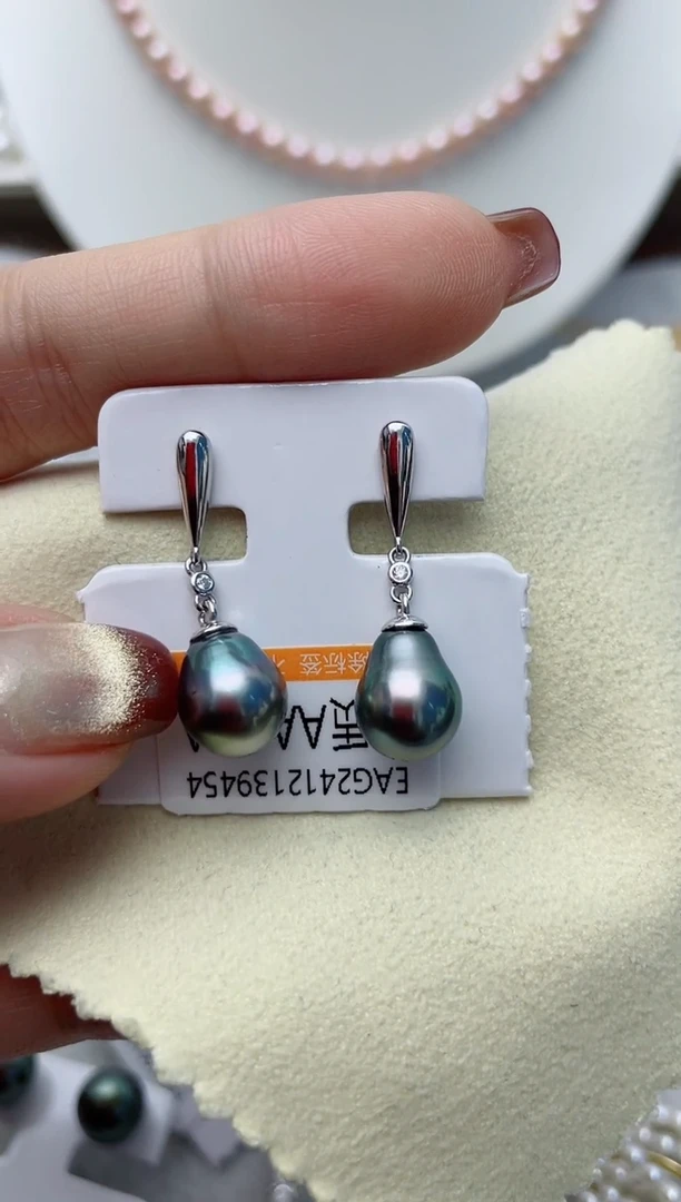 【闪购商品】海水珍珠耳饰银S925镶嵌W83