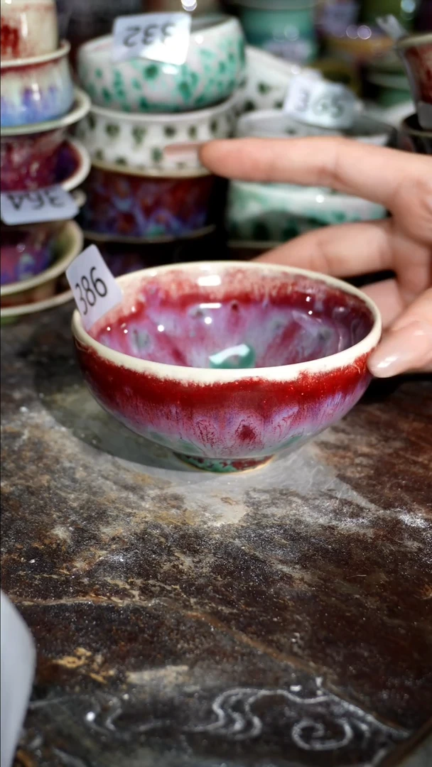 摆件精品窑变钧瓷茶器