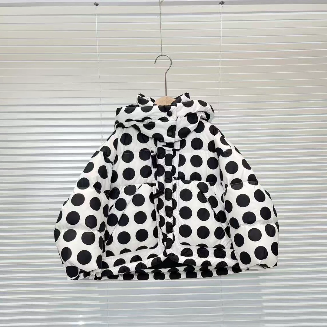 冬款女童白色羽绒服 1335热系