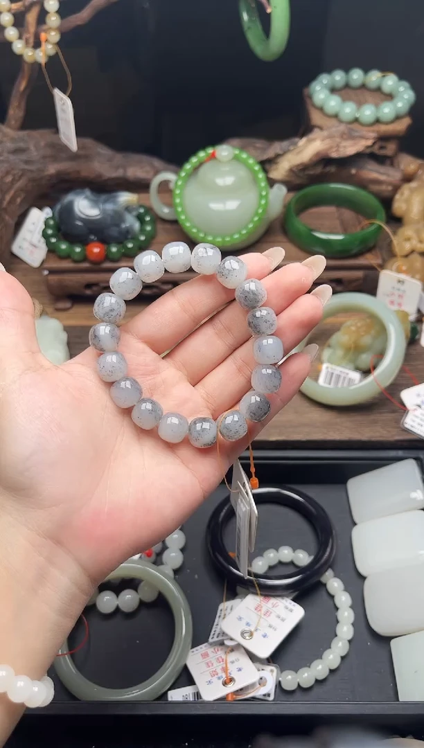 未镶嵌手串和田玉卡12新疆黑山 老型9011426