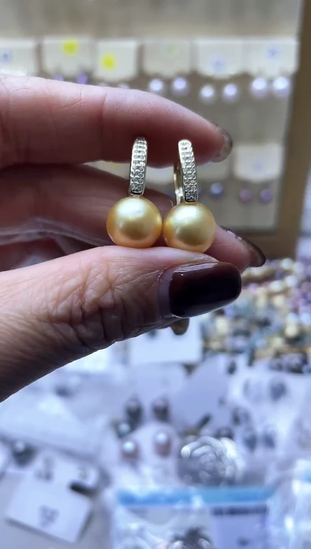 【闪购商品】海水珍珠耳饰银S925镶嵌2