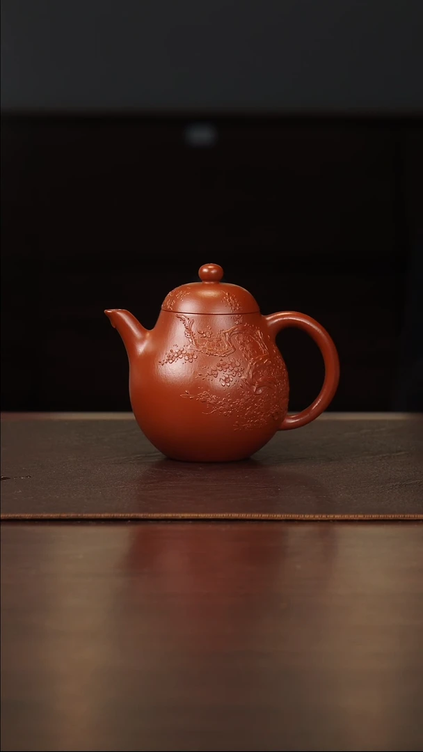 茶壶紫砂侯峰大红袍梅花高梨170cc