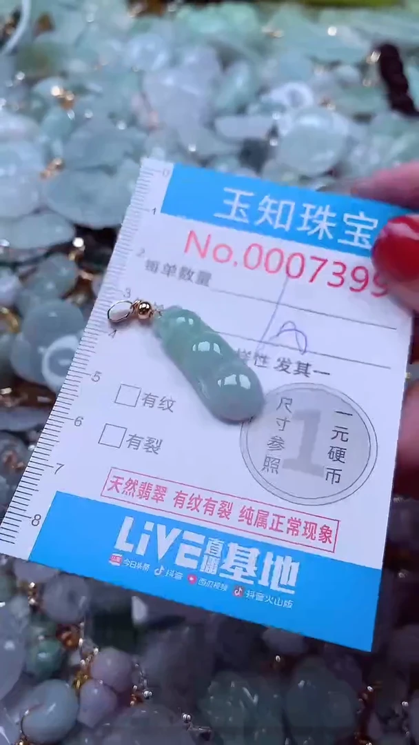 吊坠(不含链)未镶嵌翡翠7399