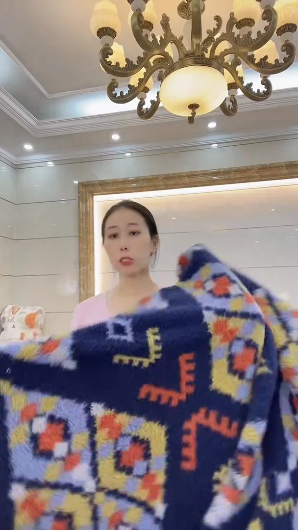 水貂毛170*230藏青色波西米亚