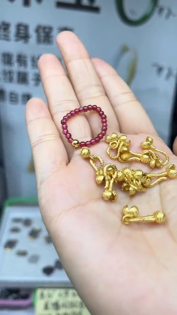 未镶嵌戒指石榴石多样性发货拍一发一