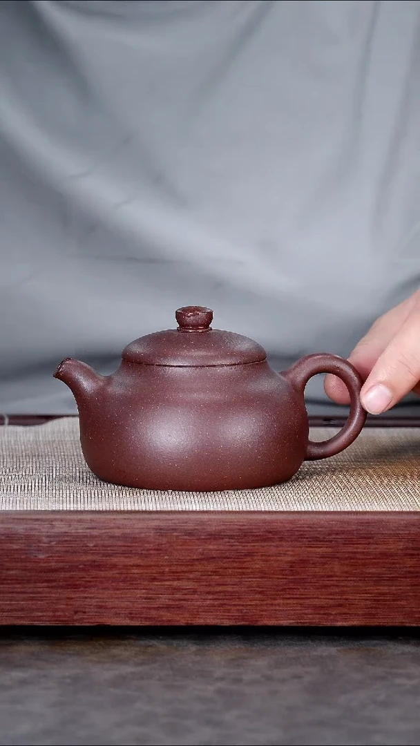 茶壶紫砂紫降坡紫砂壶