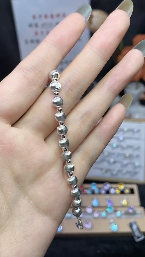 合成立方氧化锆925银编号F0256 手链