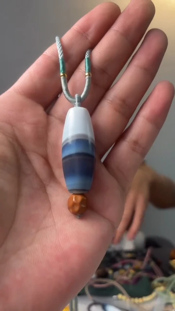 玛瑙/玉髓项链未镶嵌噶玛珠宝