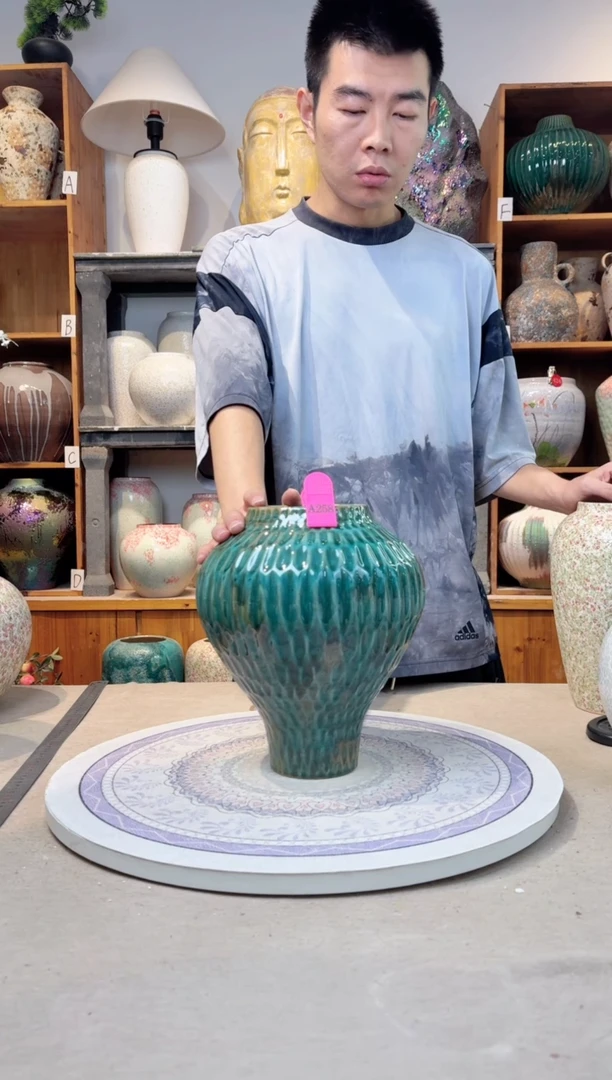 瓶 孤品 手工 精品陶瓷花瓶  a258