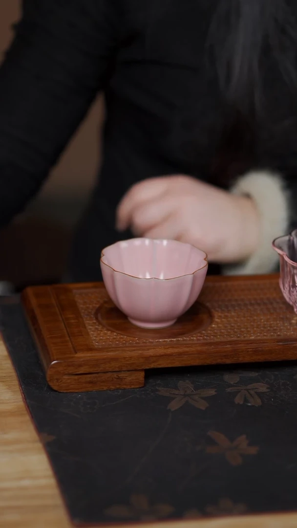 【闪购商品】云隐  粉色海棠杯