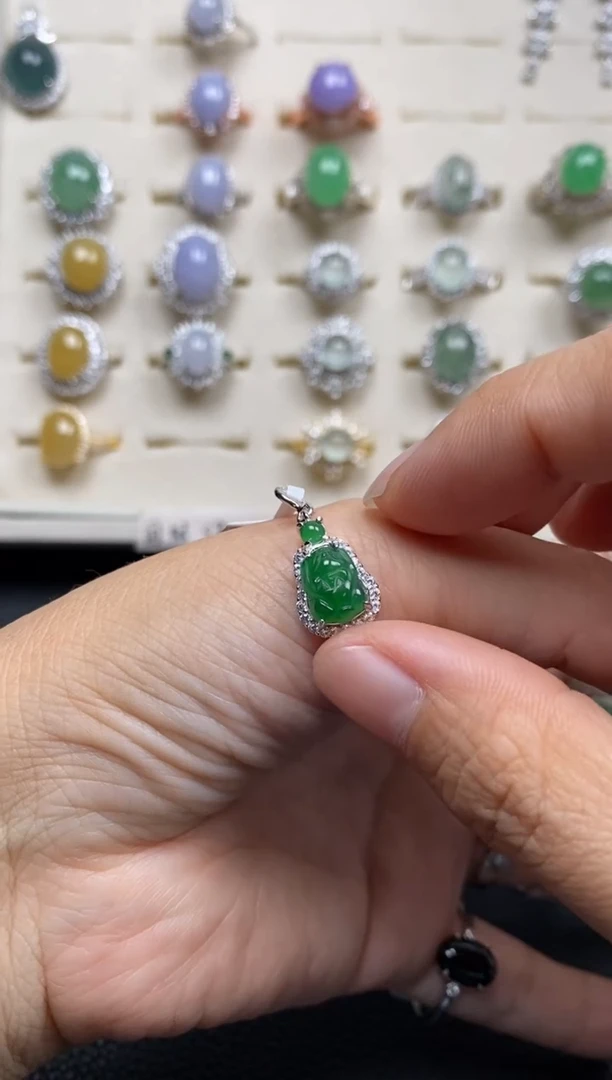 【闪购商品】翡翠戒指银S925镶嵌11111