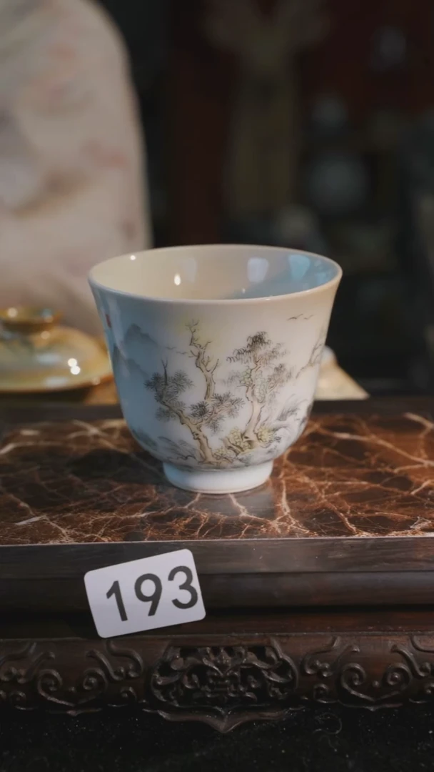 杯子等烟雨陶瓷手作主人杯193