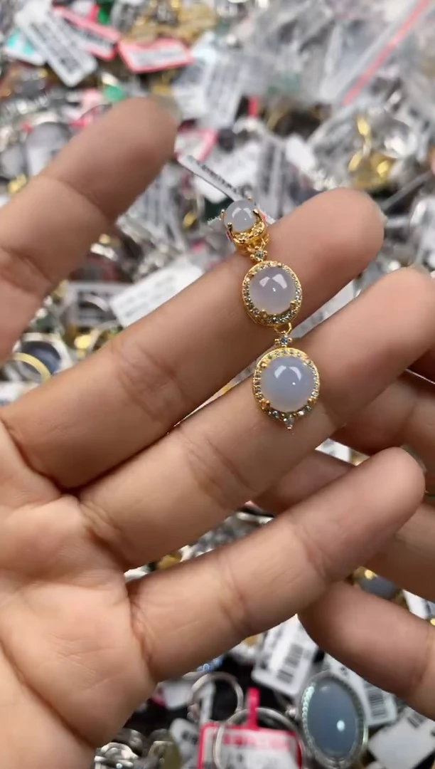 银S925镶嵌戒指翡翠15-15-15        2