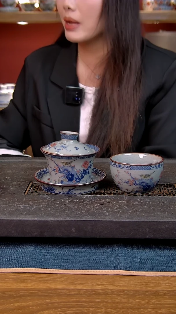 简装家用款2件套 老陶泥开片纹陶瓷茶具