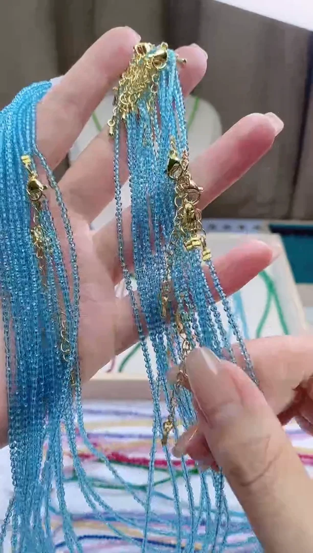 【闪购商品】尖晶石颈饰14K金镶嵌诗颜珠宝甄选SYZB62