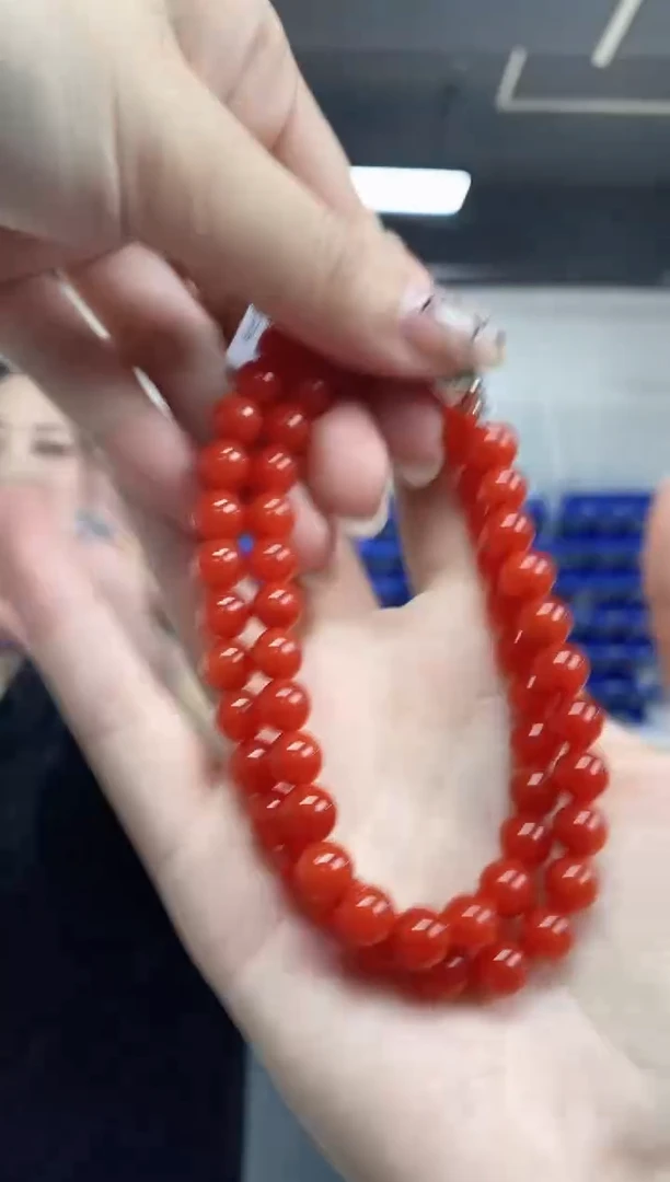 【闪购商品】南红玛瑙项链未镶嵌多样性发其一颜色微差