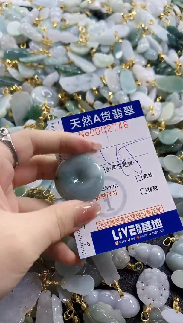 颈饰未镶嵌翡翠天然A货翡翠