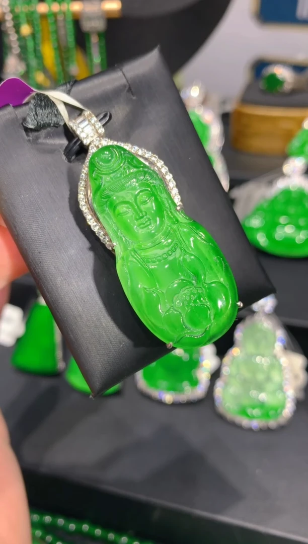 颈饰银S925镶嵌翡翠21一季