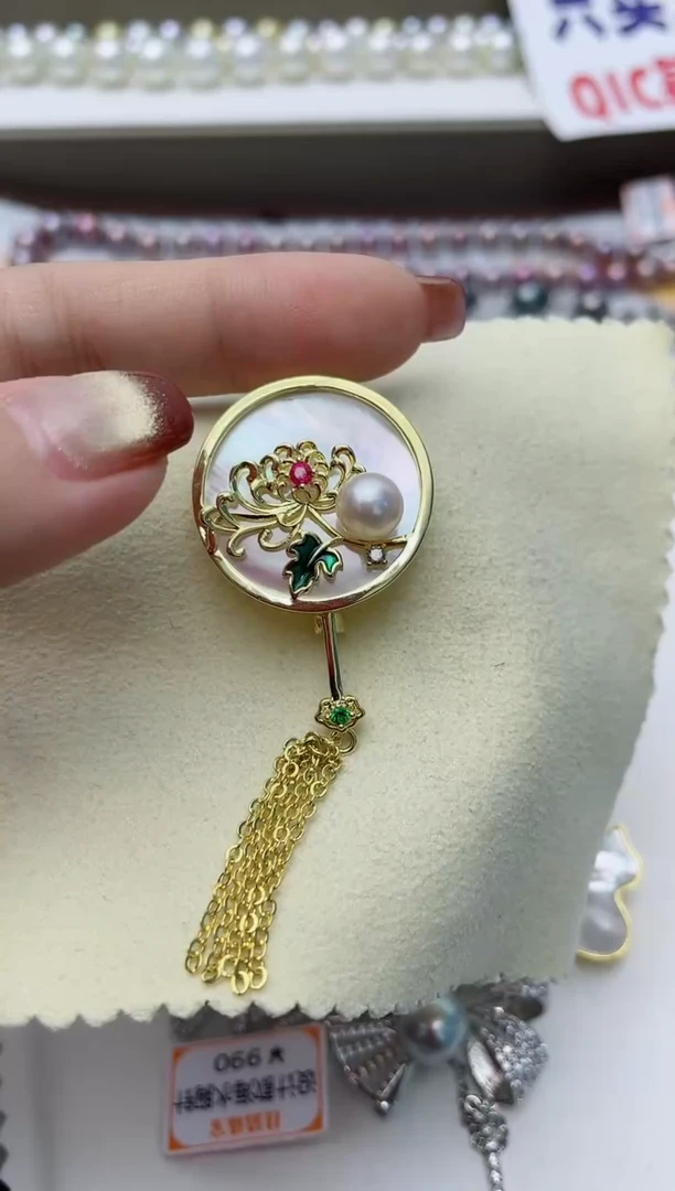 【闪购商品】海水珍珠胸针未镶嵌W65