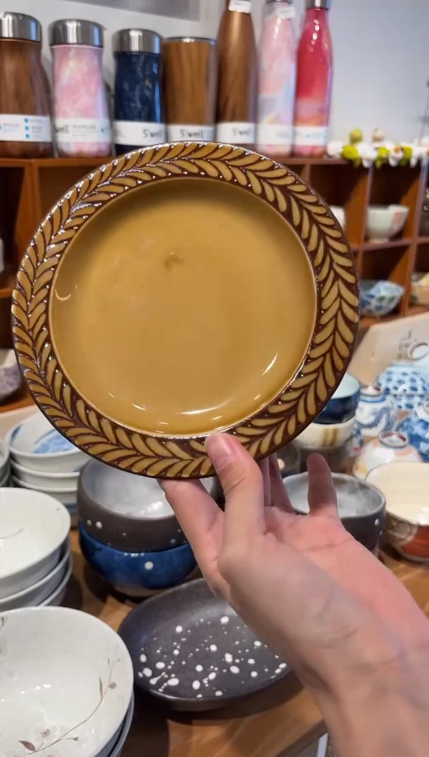 瓷片迷迭香小盘（琥珀色）