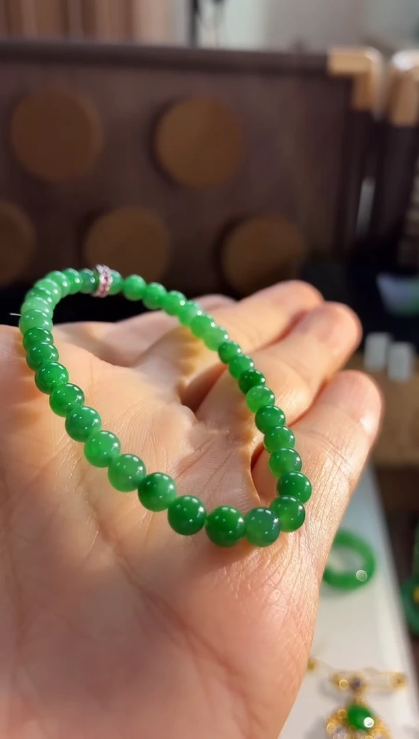 未镶嵌手链翡翠手串