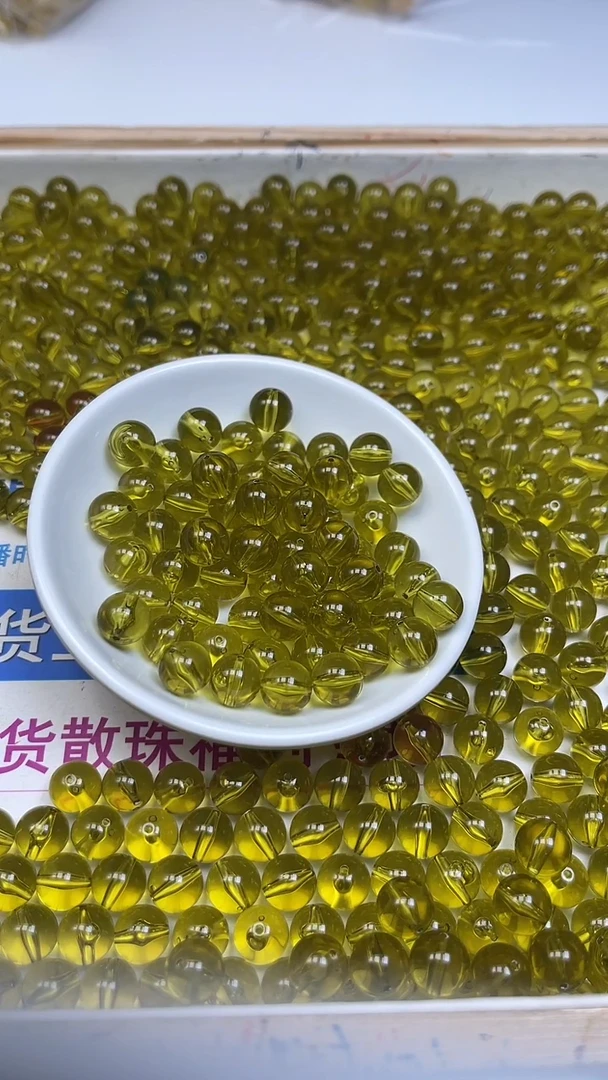 裸石琥珀未镶嵌M131 蓝 珀10mm10颗15元